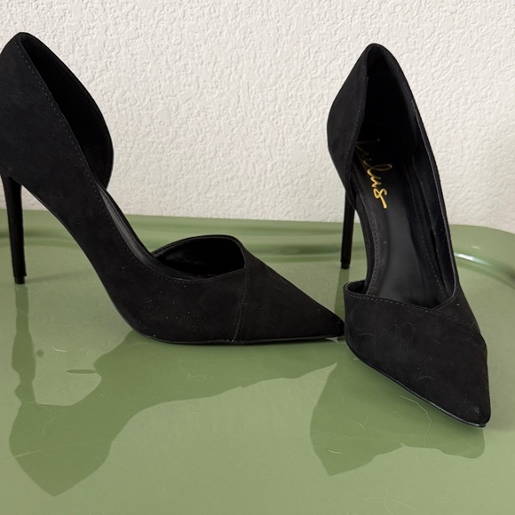 Lulu's Elegant Black Pointed Heels - Picture 4 of 5